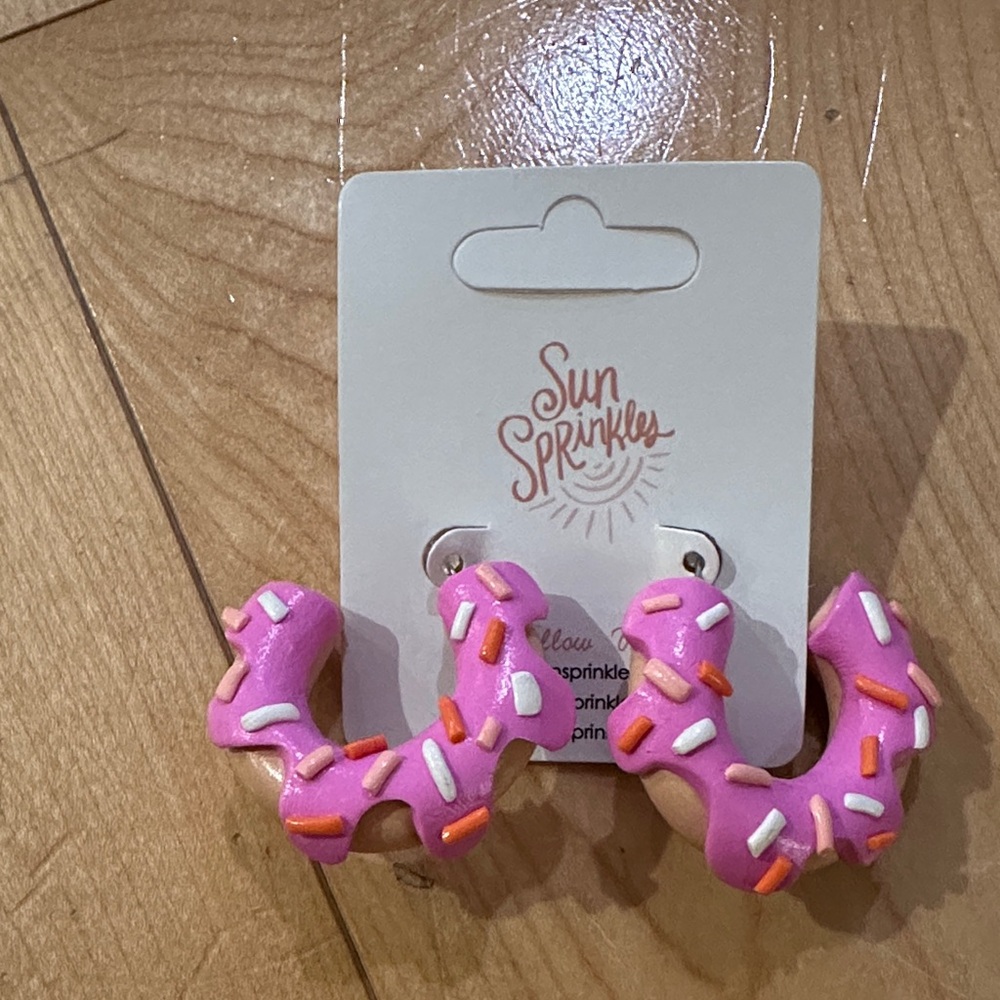 Pink Donut Earrings